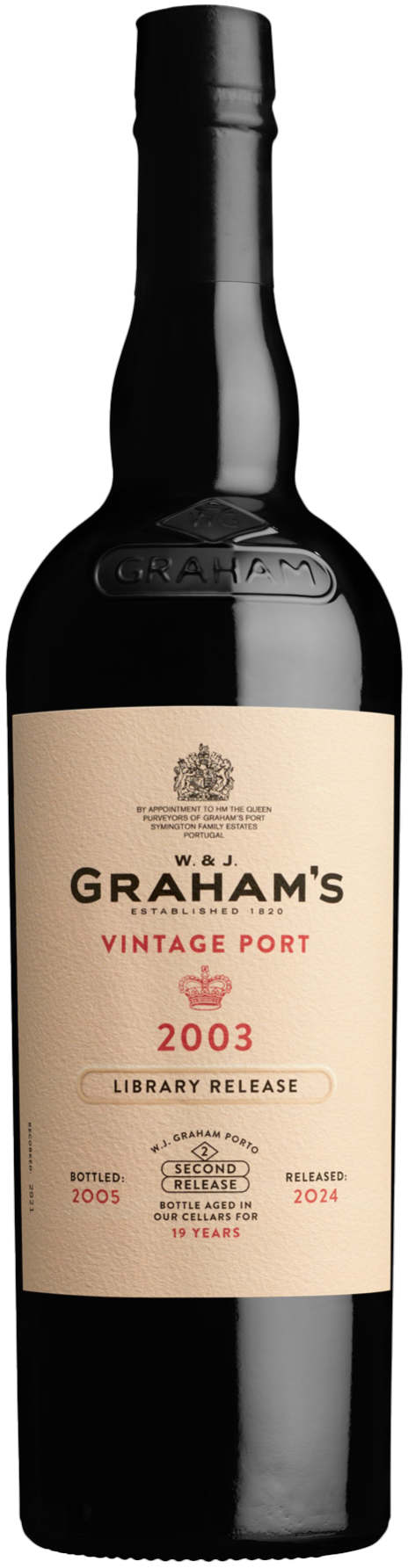 Product Image for GRAHAM'S VINTAGE PORT 2003 LIBRARY RELEASE